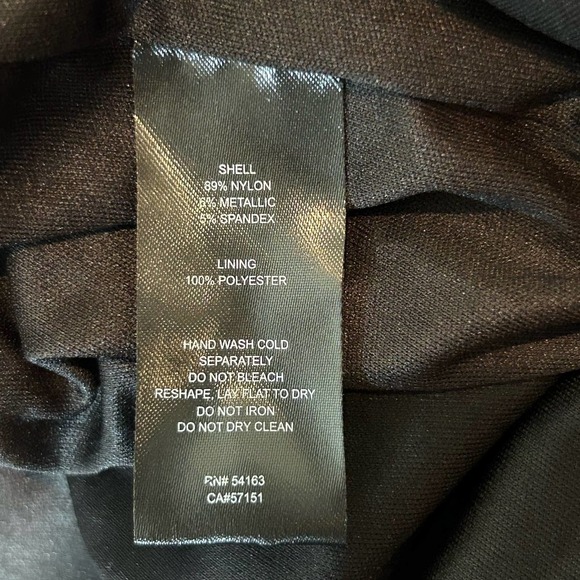 Jessica Howard Dress Womens 10 Black Houndstooth Glitter Knit Shift‎ Dress NEW - Picture 12 of 13